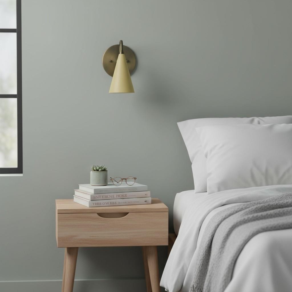 Curva Metal Cone Wall Lamp - Classic Vintage Accent Lighting for Hallway K1736
