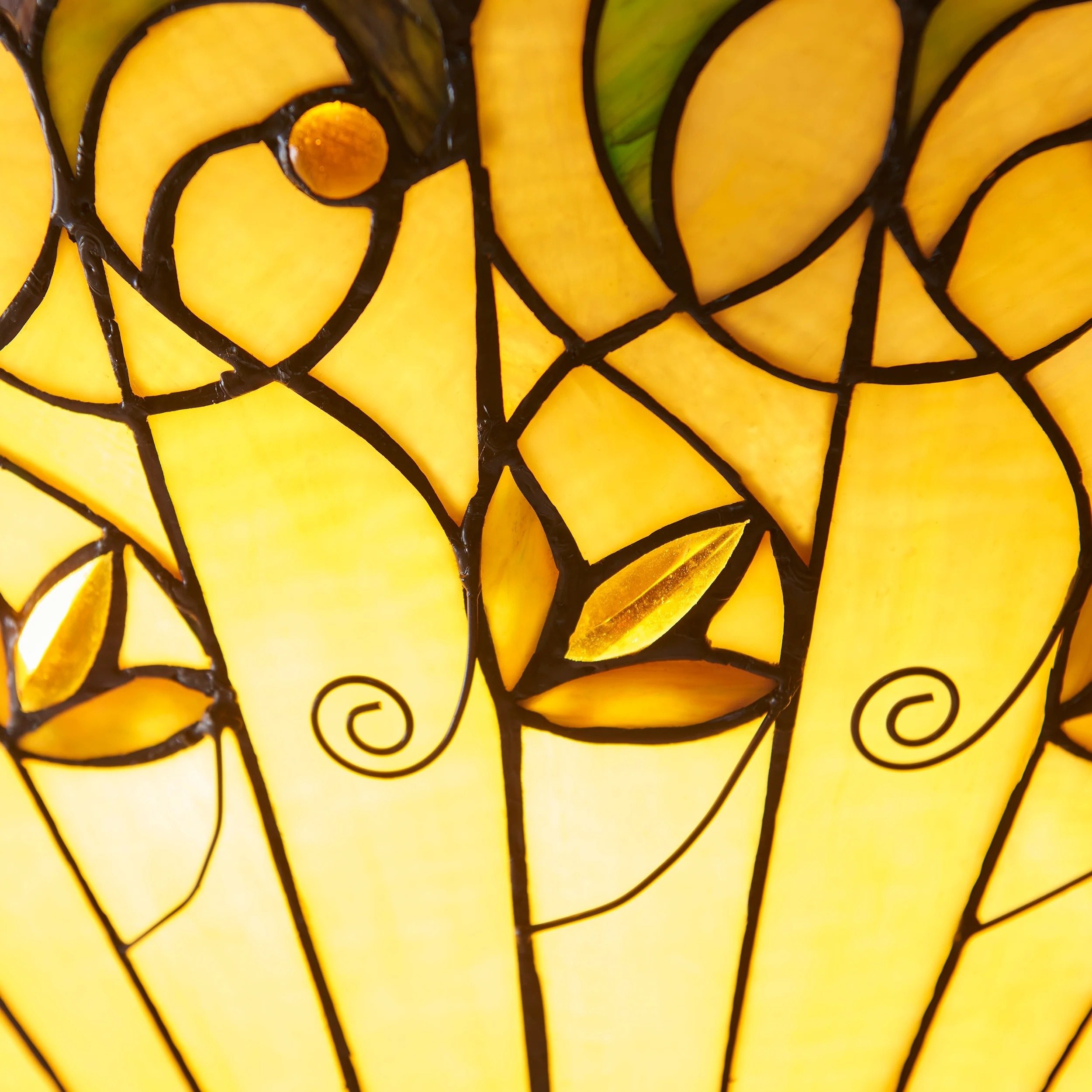TF Jamelia Light - Decorative Art Glass - Flush Mount Timeless Style for Hallway K2015