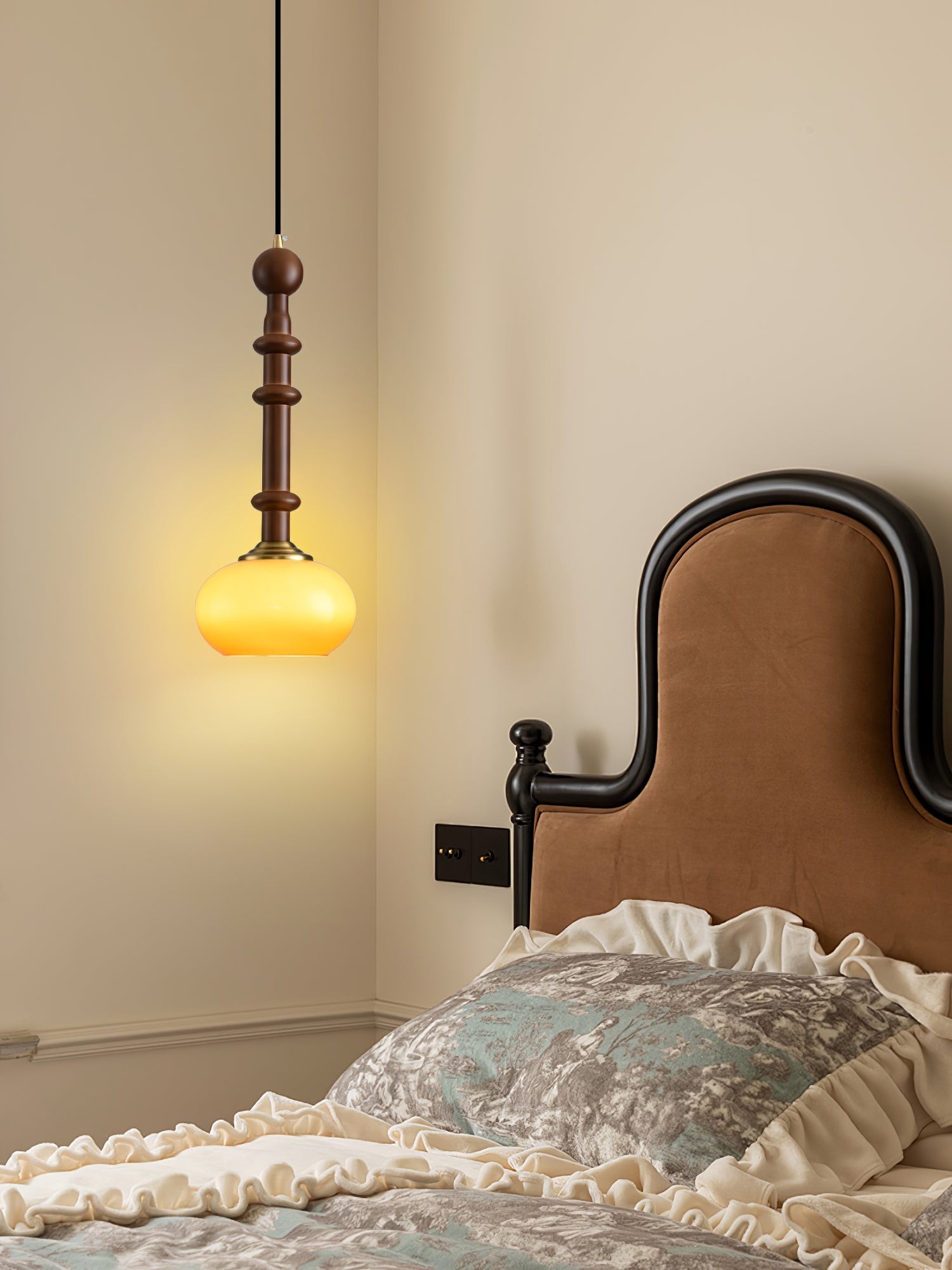 Retro Solid Wood Series Pendant Lamp K637