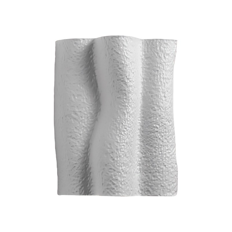 French Folded Resin Ribbed Wall Sconce For Hallway K178