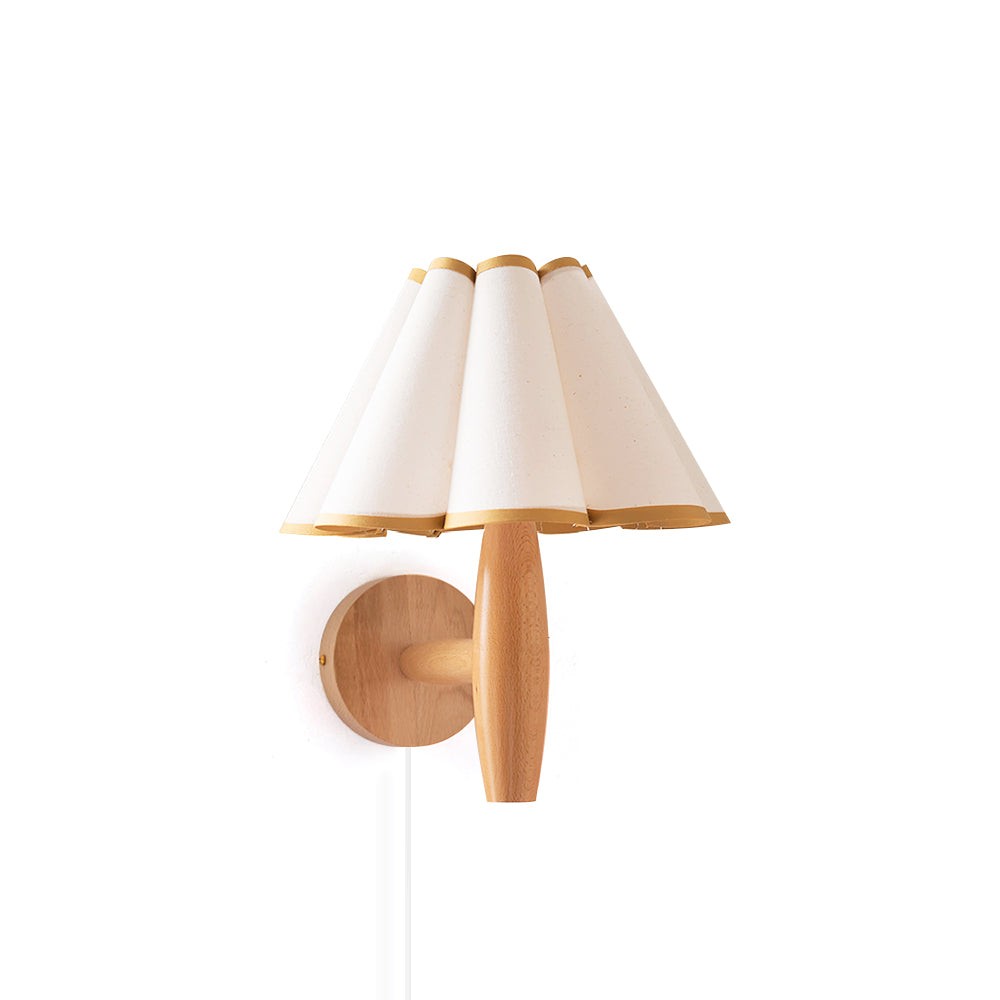 Vintage Fluted Plug In Wall Lamp K1093