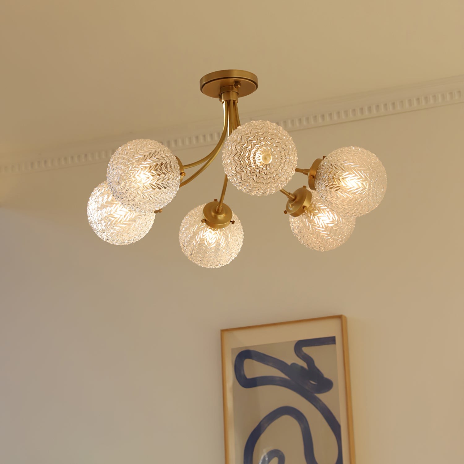 Retro Glass Ceiling Lamp K1074