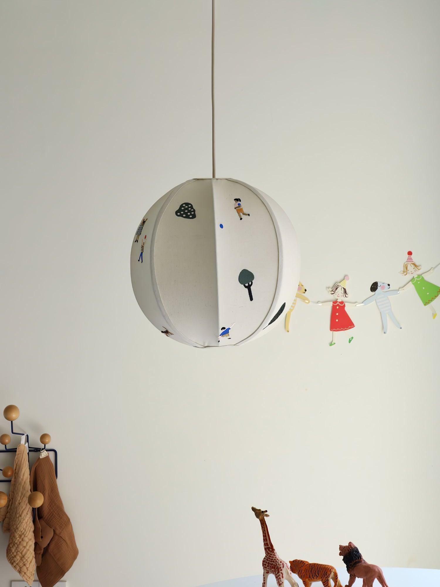 Park Embroidered Textile Pendant Lamp K576