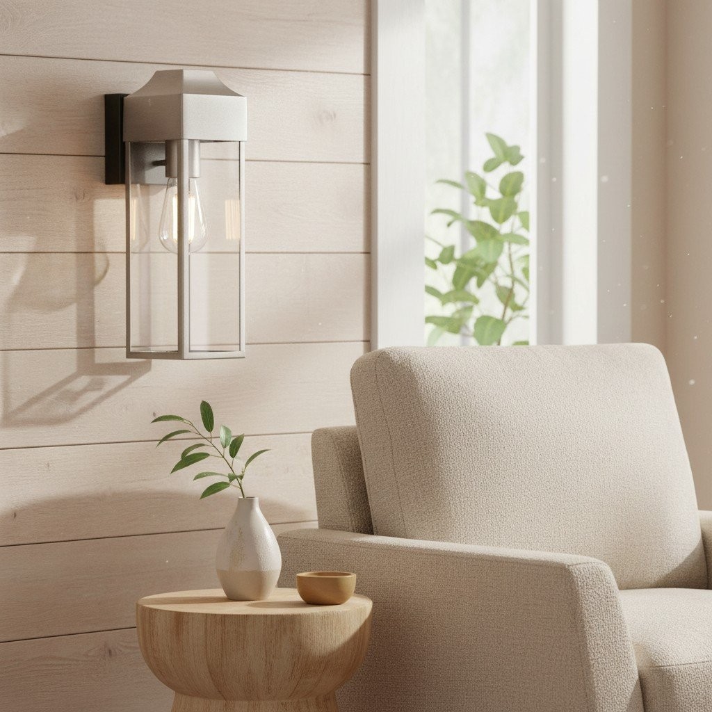 Georgon Exterior Wall Lantern Light - Clear Glass Shade, Classic Architectural Style K1976