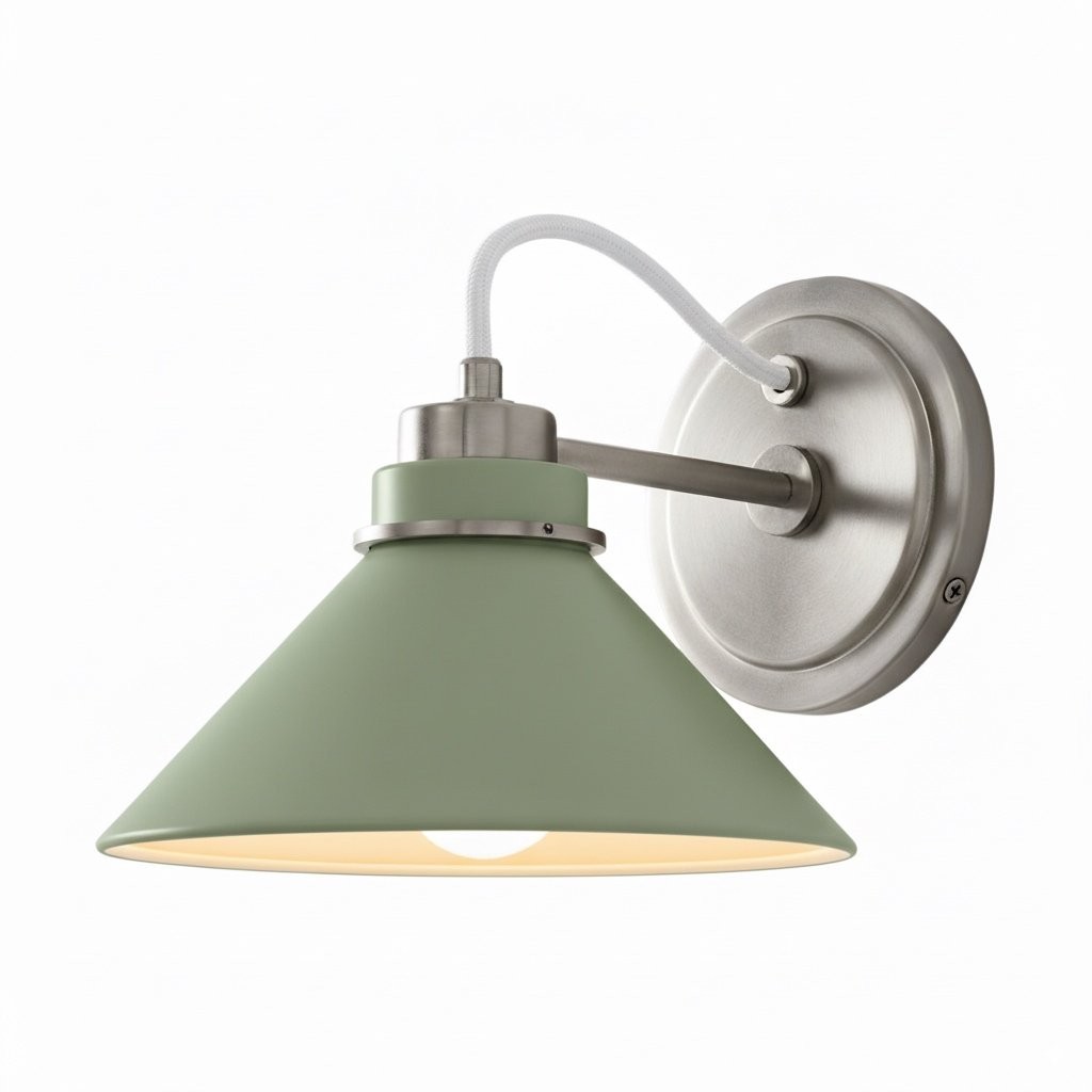 Aurenza Farmhouse Wall Sconce – Metal Or Glass Lighting for Entrance or Bedroom K1140