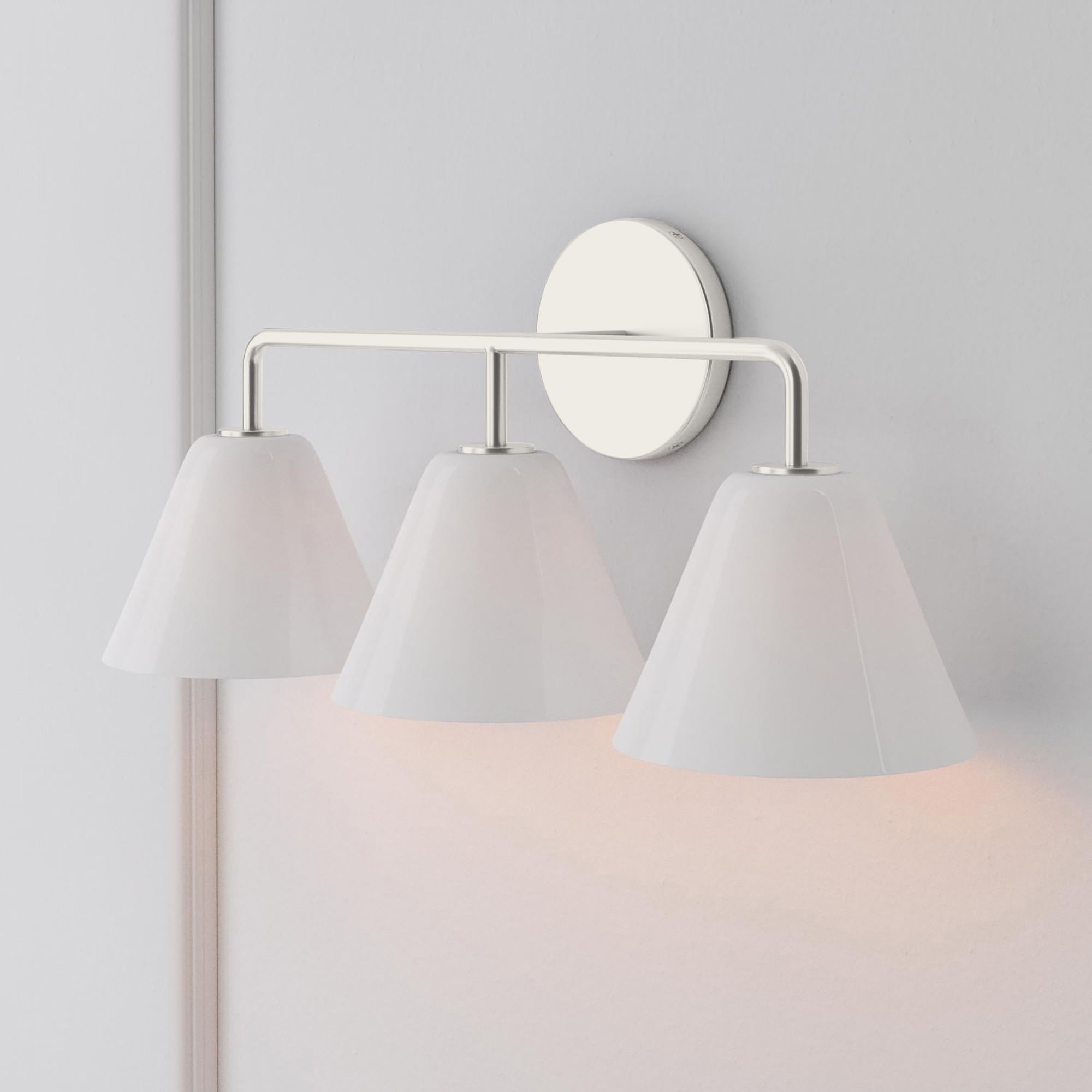 Conica Cone Wall Sconce - 1, 2, 3-Light Modern Glass Lighting K1398