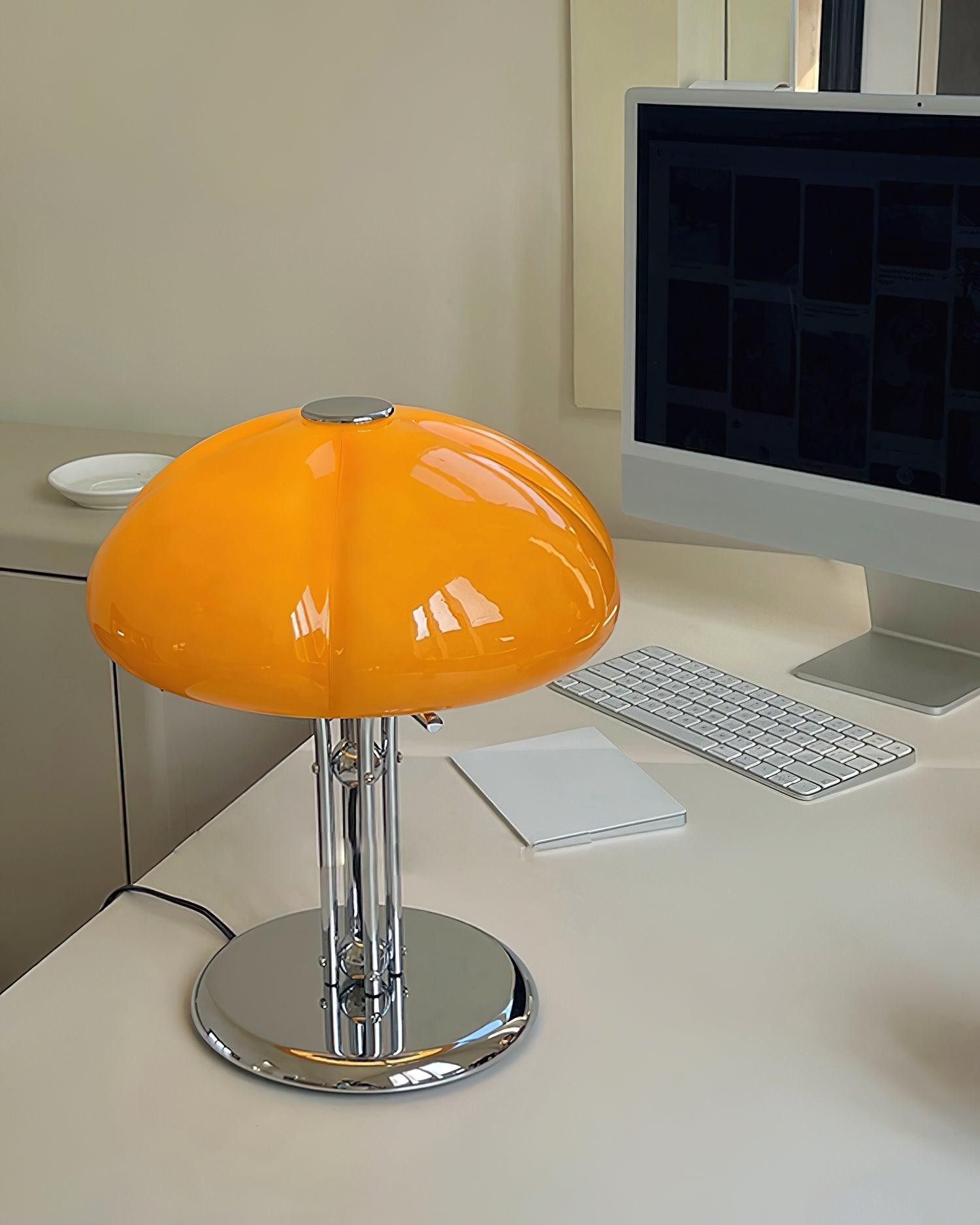 High-Grade Bedroom Bedside Mushroom Glass Table Lamp K302