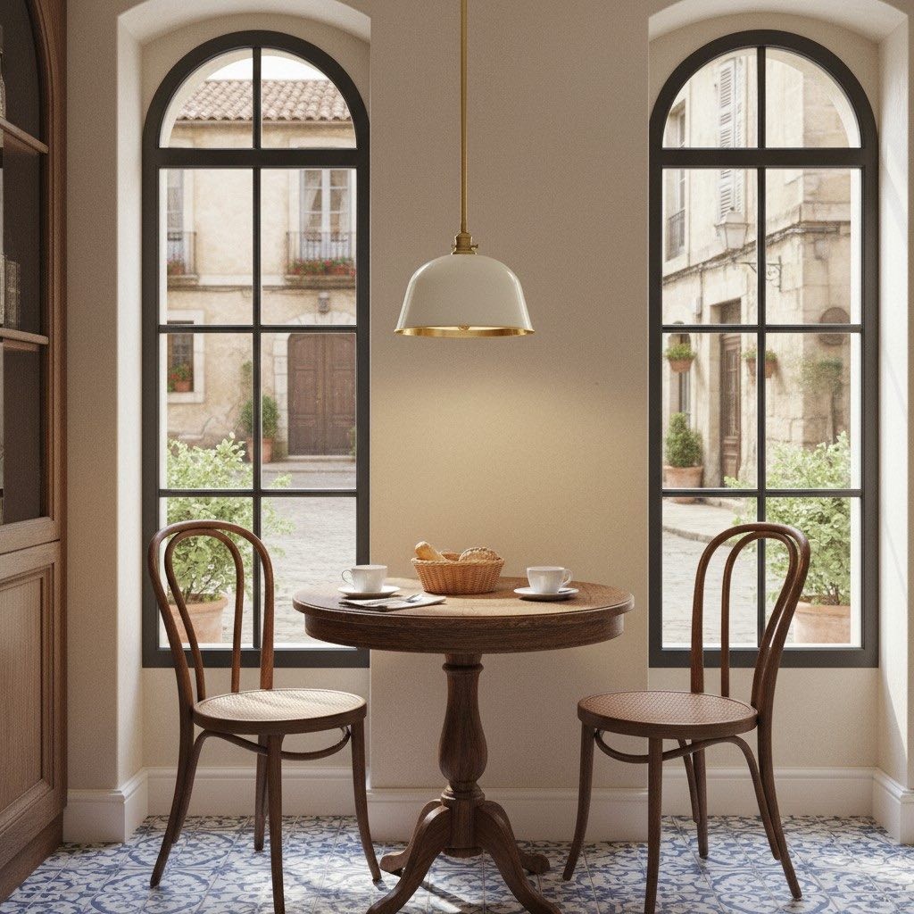 Lirra Metal Dome Pendant Light - Industrial Silhouette Lamp for Kitchens K1763
