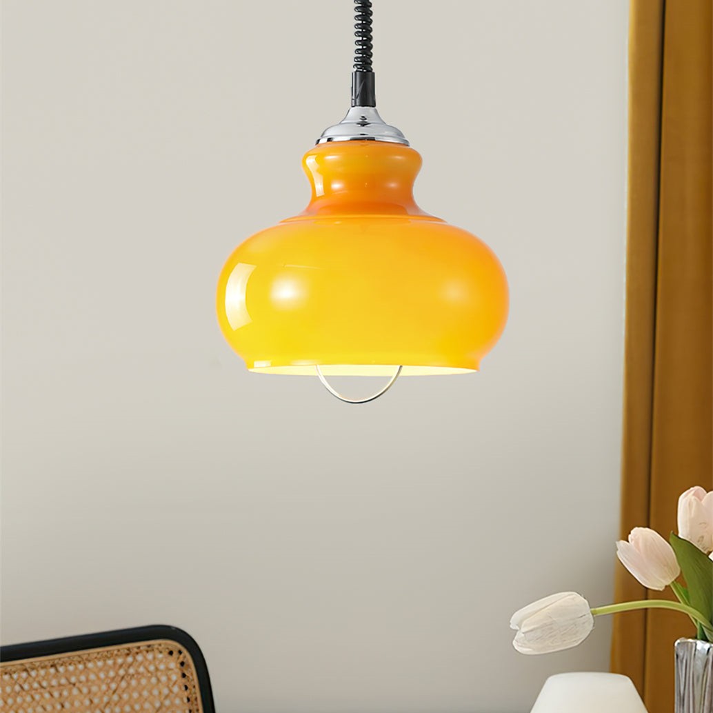Retro Retractable Bauhaus Glass Pendant Light K198