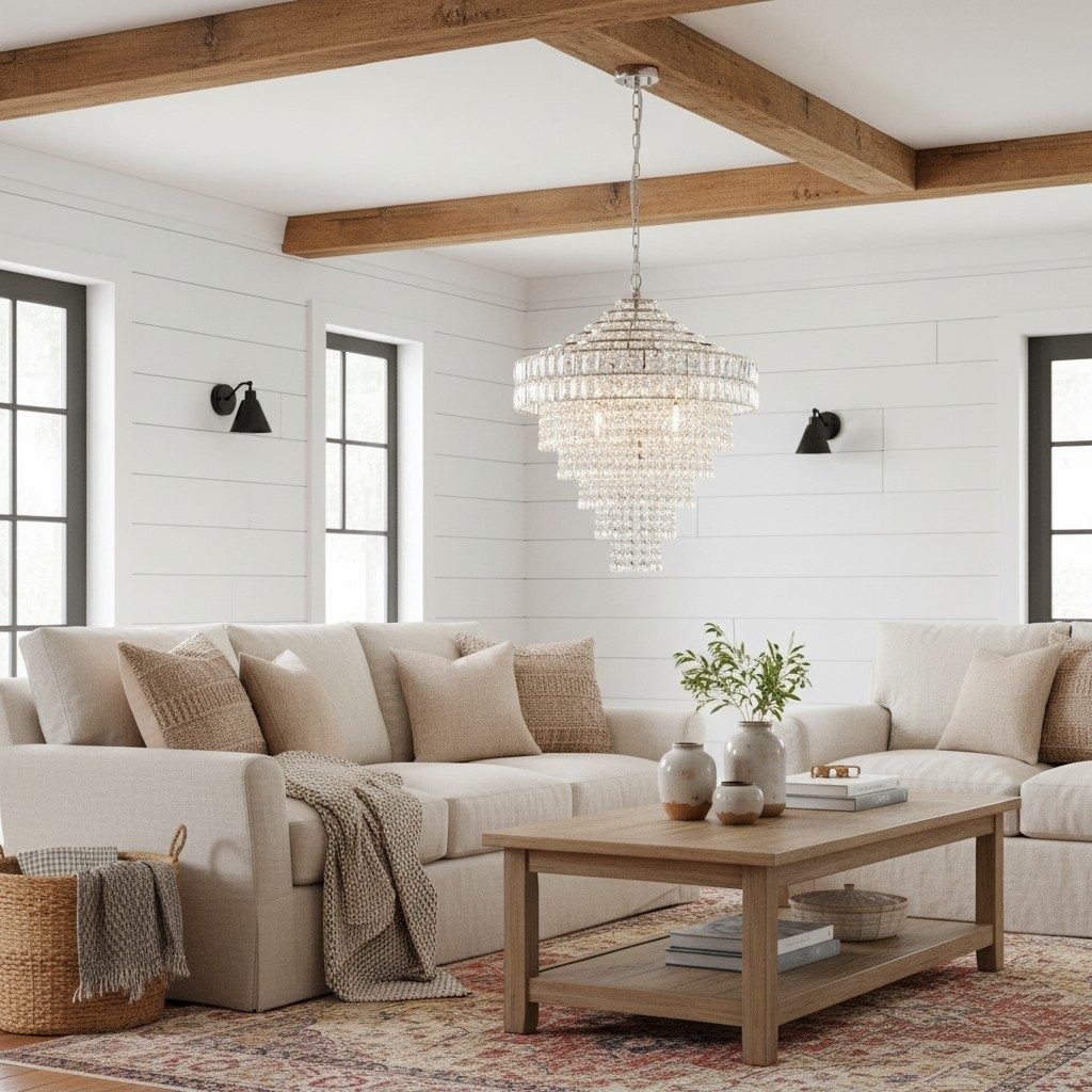 Virelis Style Luxe Crystal Pendant Light - Ambient Lighting for Kitchens & Hospitality Spaces K1917