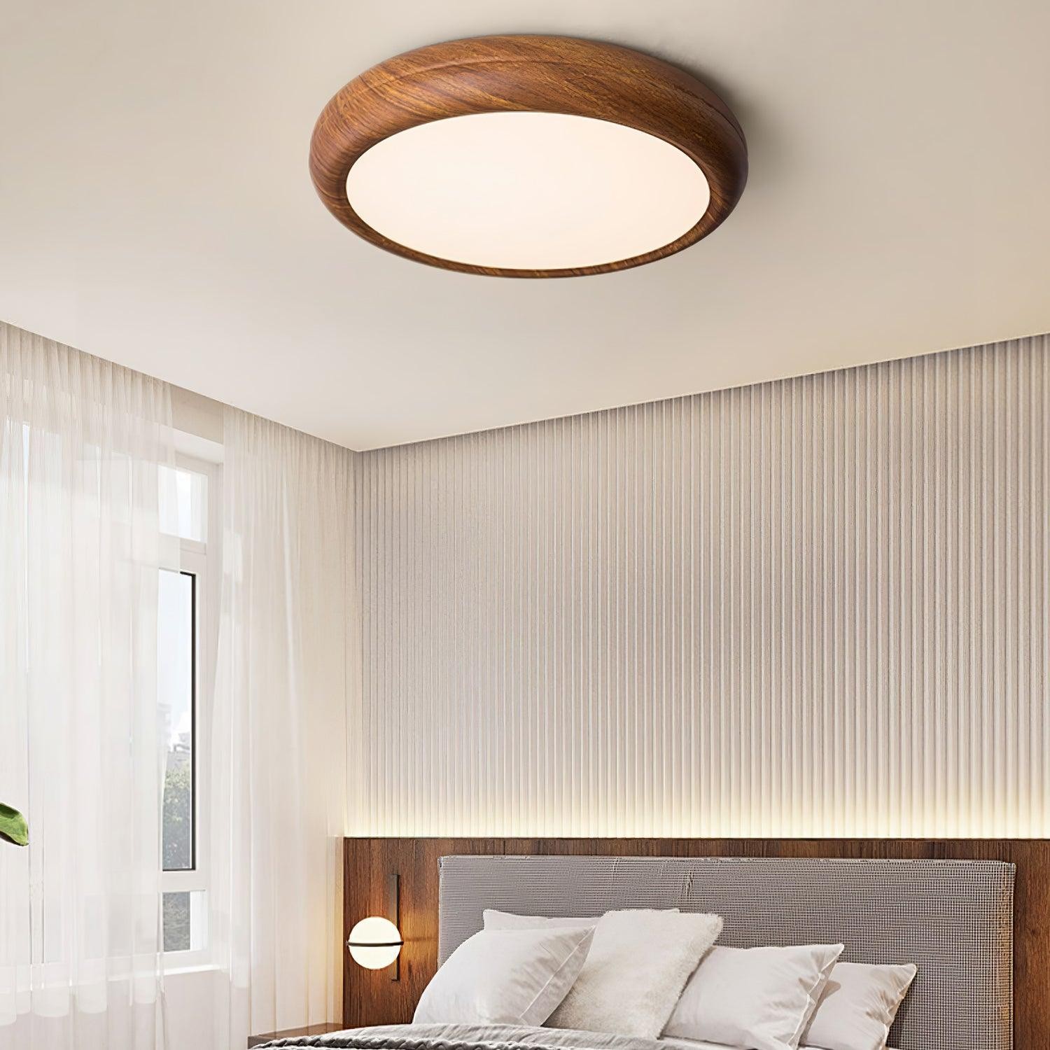 Wood Grain Round Ceiling Lamp K776