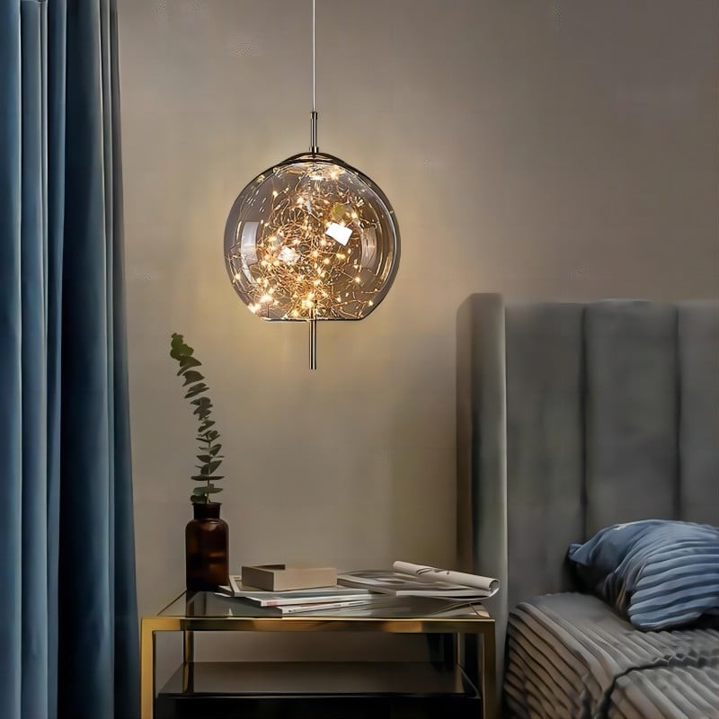Scandinavian Cylinder Oval Glass Pendant Light K333