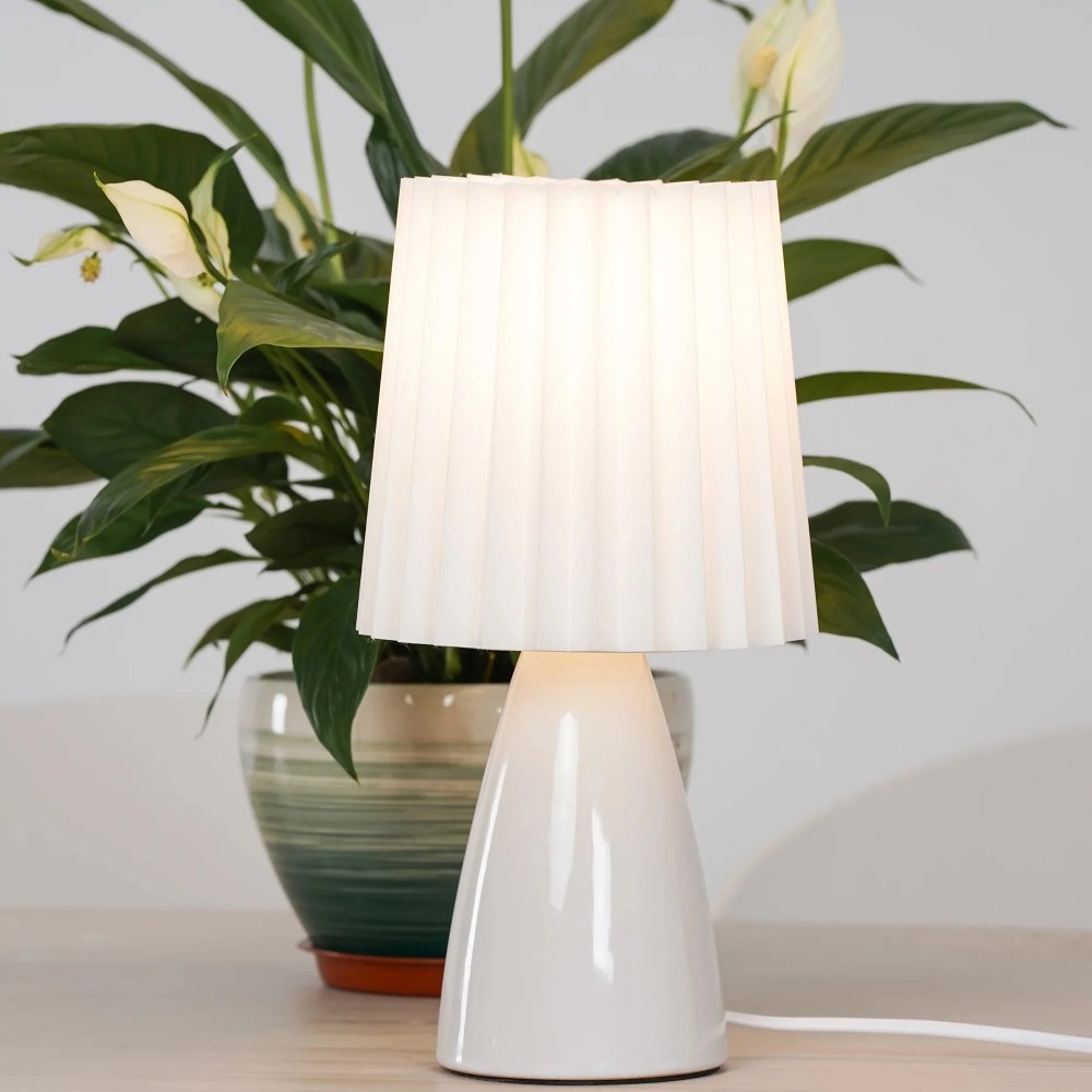 Modern Pleated Cute Table Lamp For Night Light K12