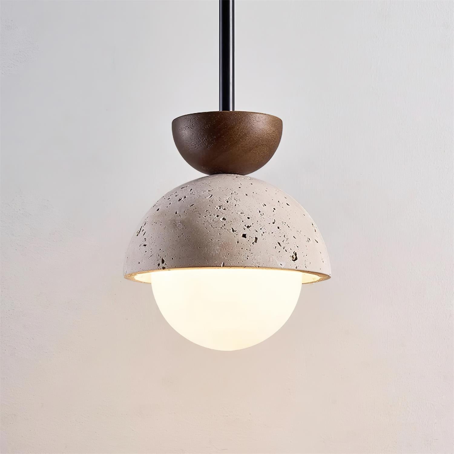 Natural Stone Spherical Pendant Light K380