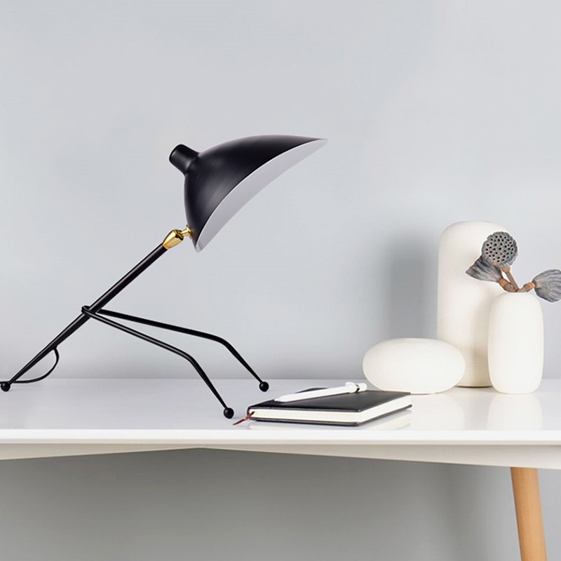 Tripod Metal Table Lamp