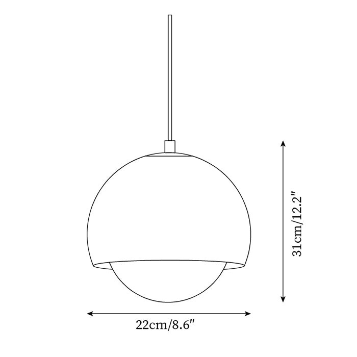 Creative Glass Persimmon Pendant Lamp K457