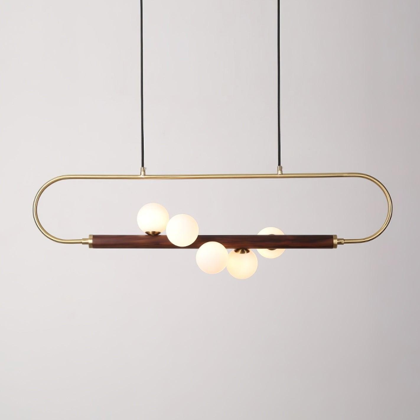 Modern Walnut Simple Chandelier K522