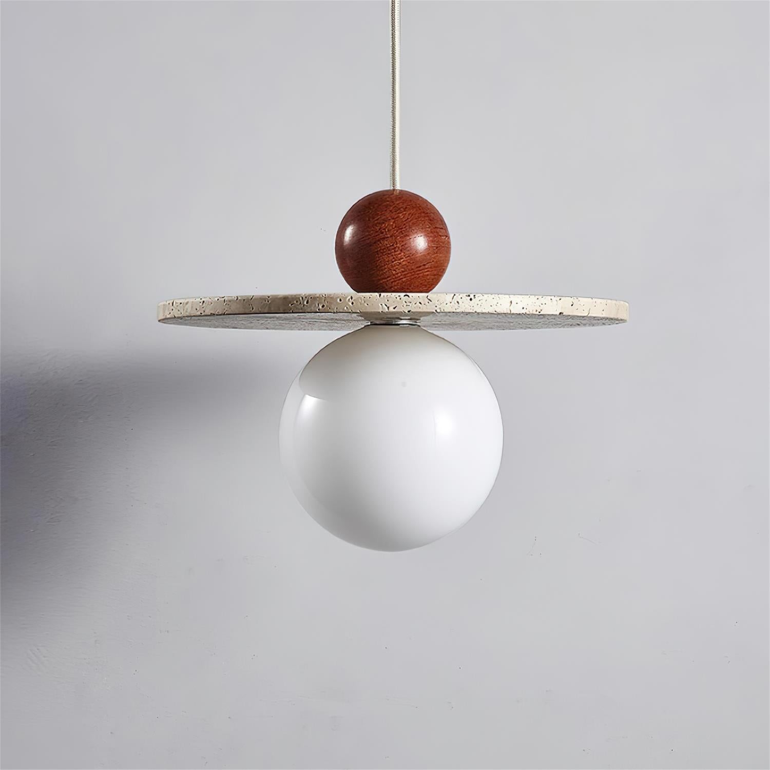 Retro Decor Cave Stone Disc Pendant Light K860