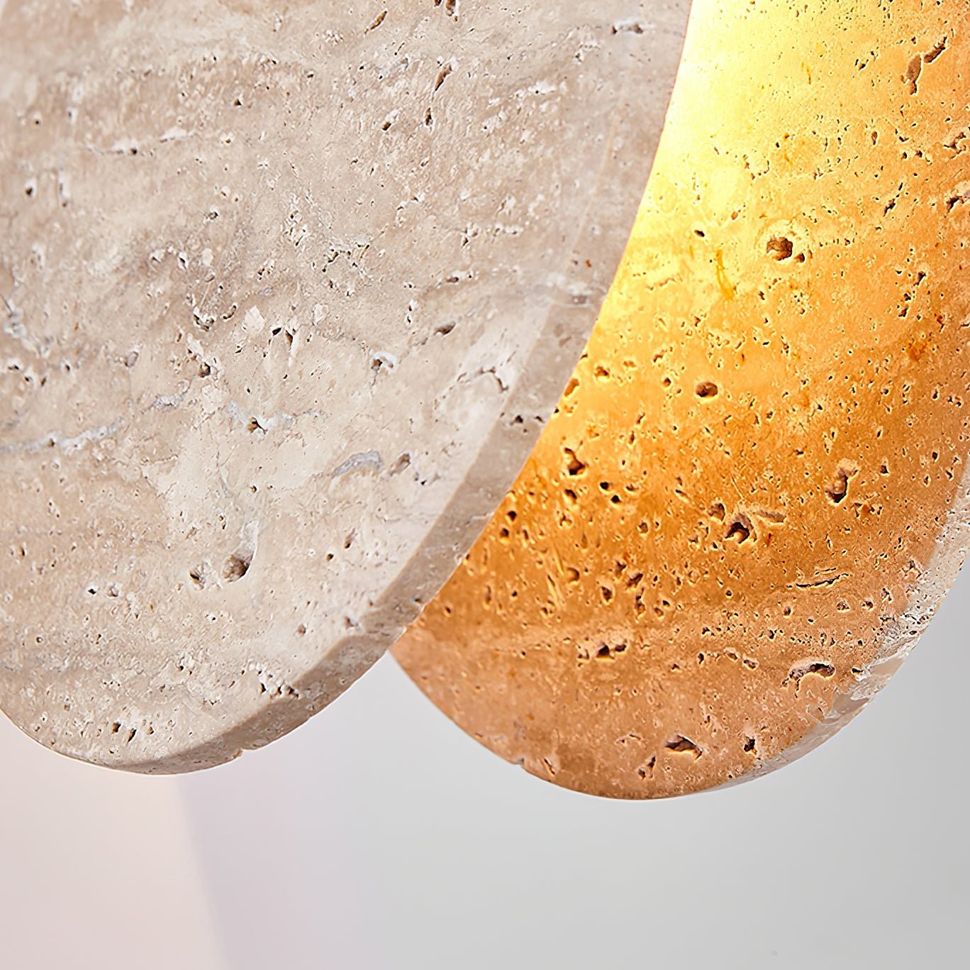 Stone Textured Disc Pendant Light K874