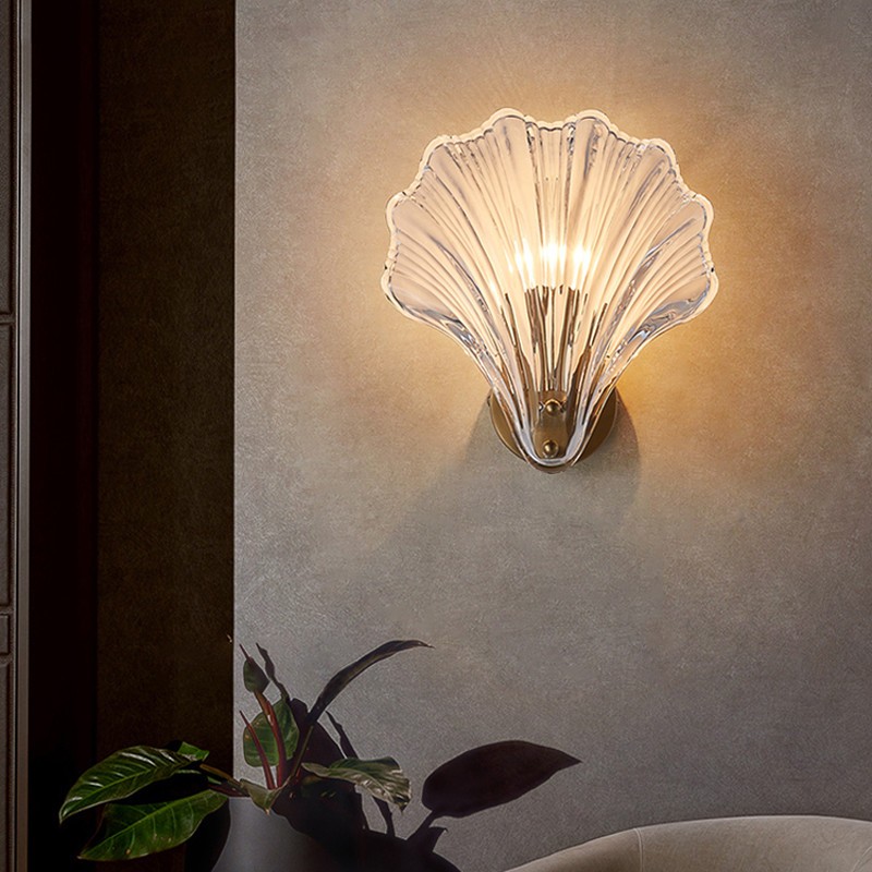 Vintage Rustic Shell Indoor Wall Light