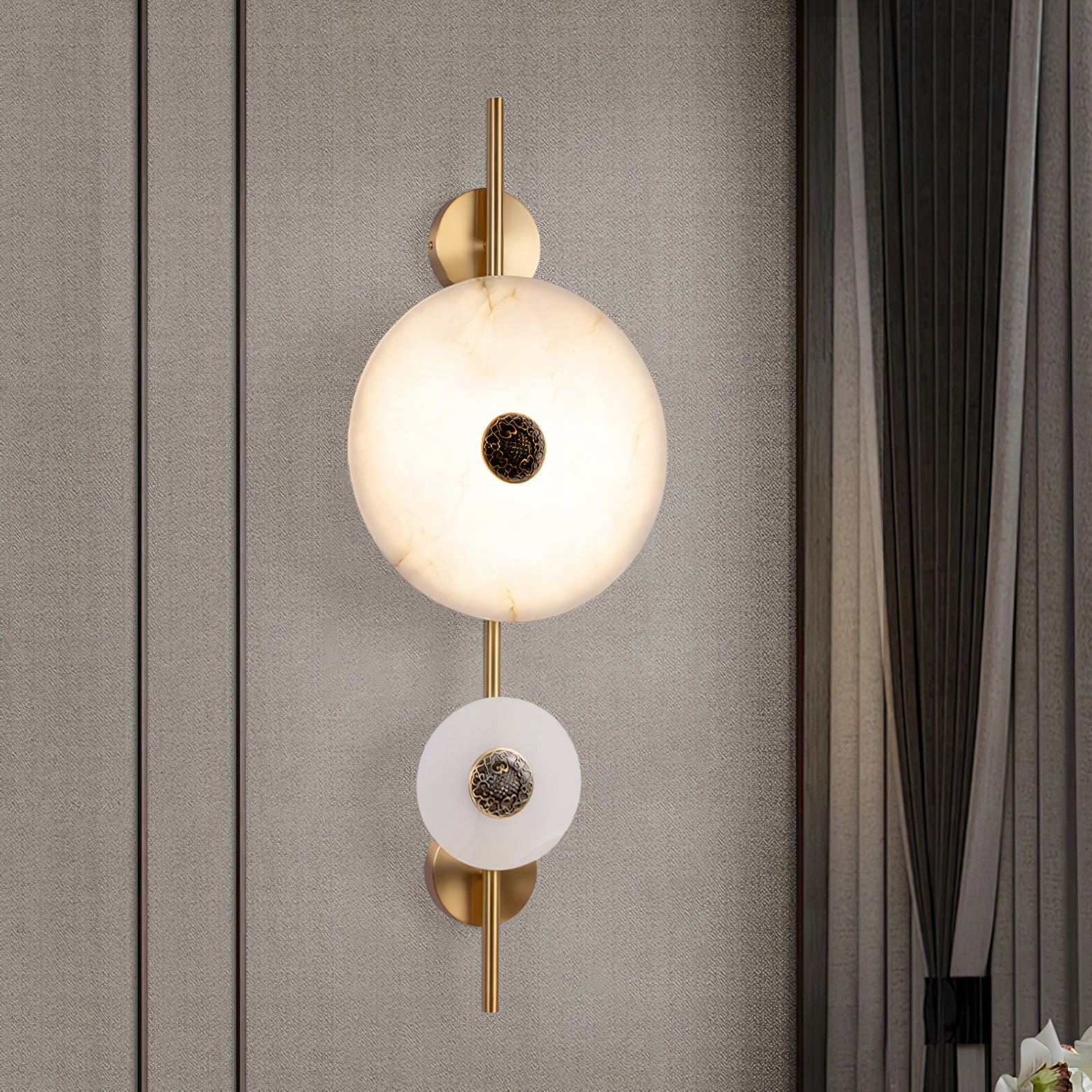 Light Luxury Disc-Shaped Wall Lamp K225