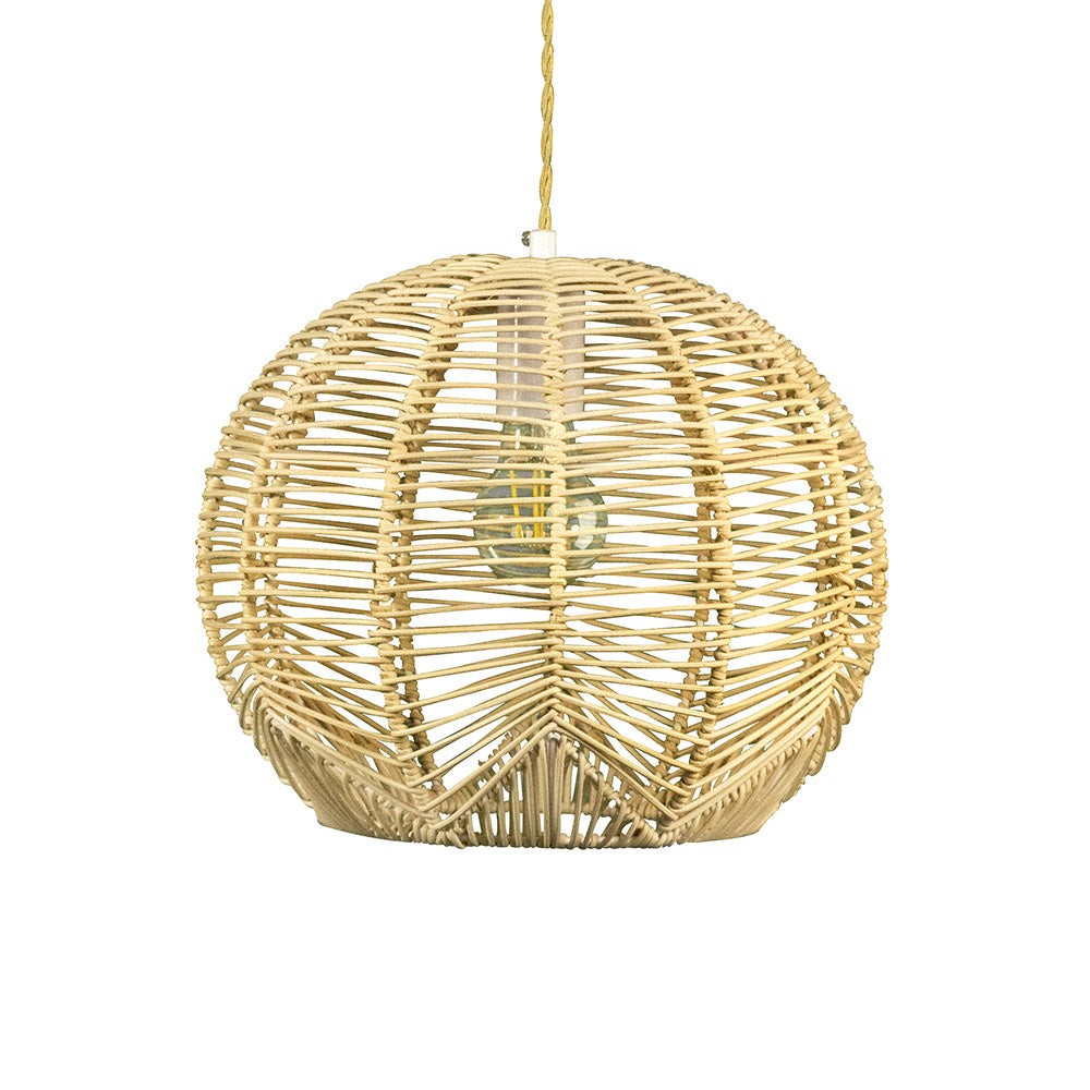 Boho Style Orb Rattan Pendant Light K45