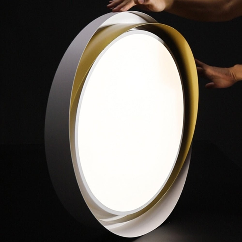 Nordic Style Modern Minimalist Wave Pattern Ceiling Lamp K611
