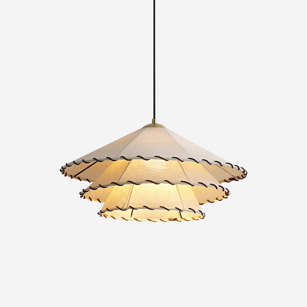 Vinatge Lotus Leaf Fabric Pendant Light K572