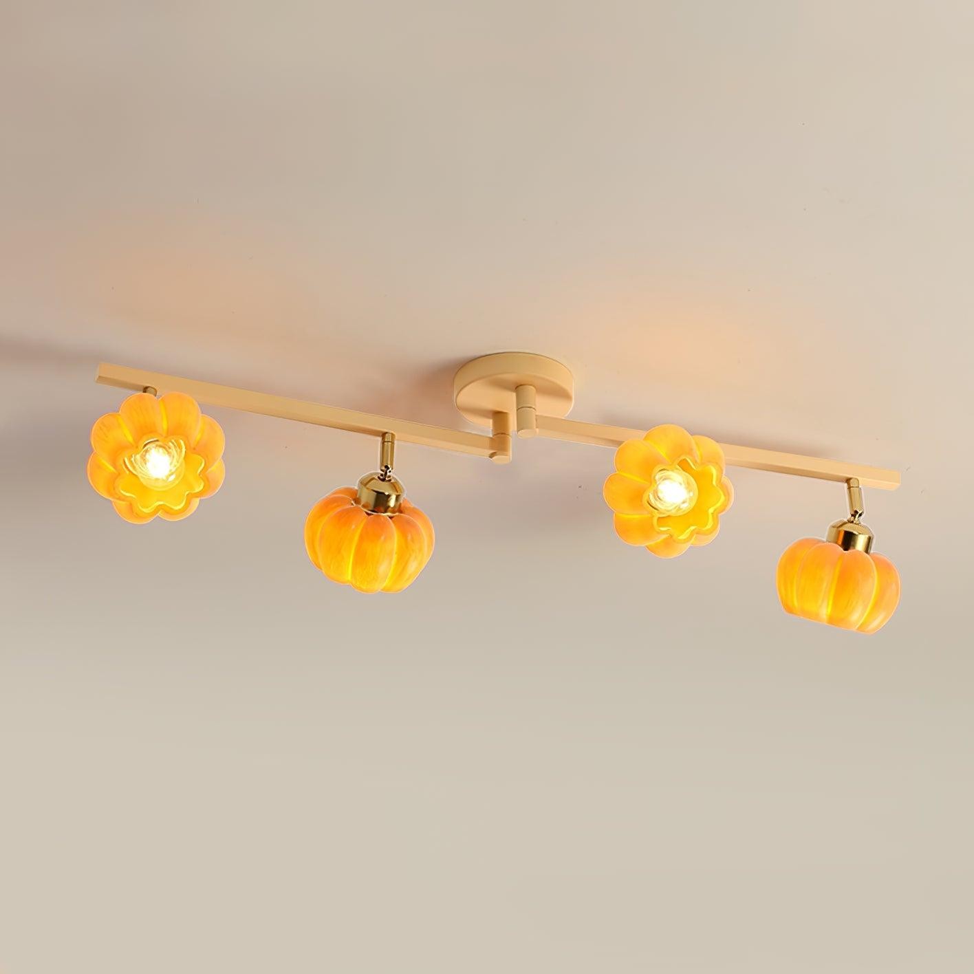 Pumpkin Flower Ceiling Lamp K739