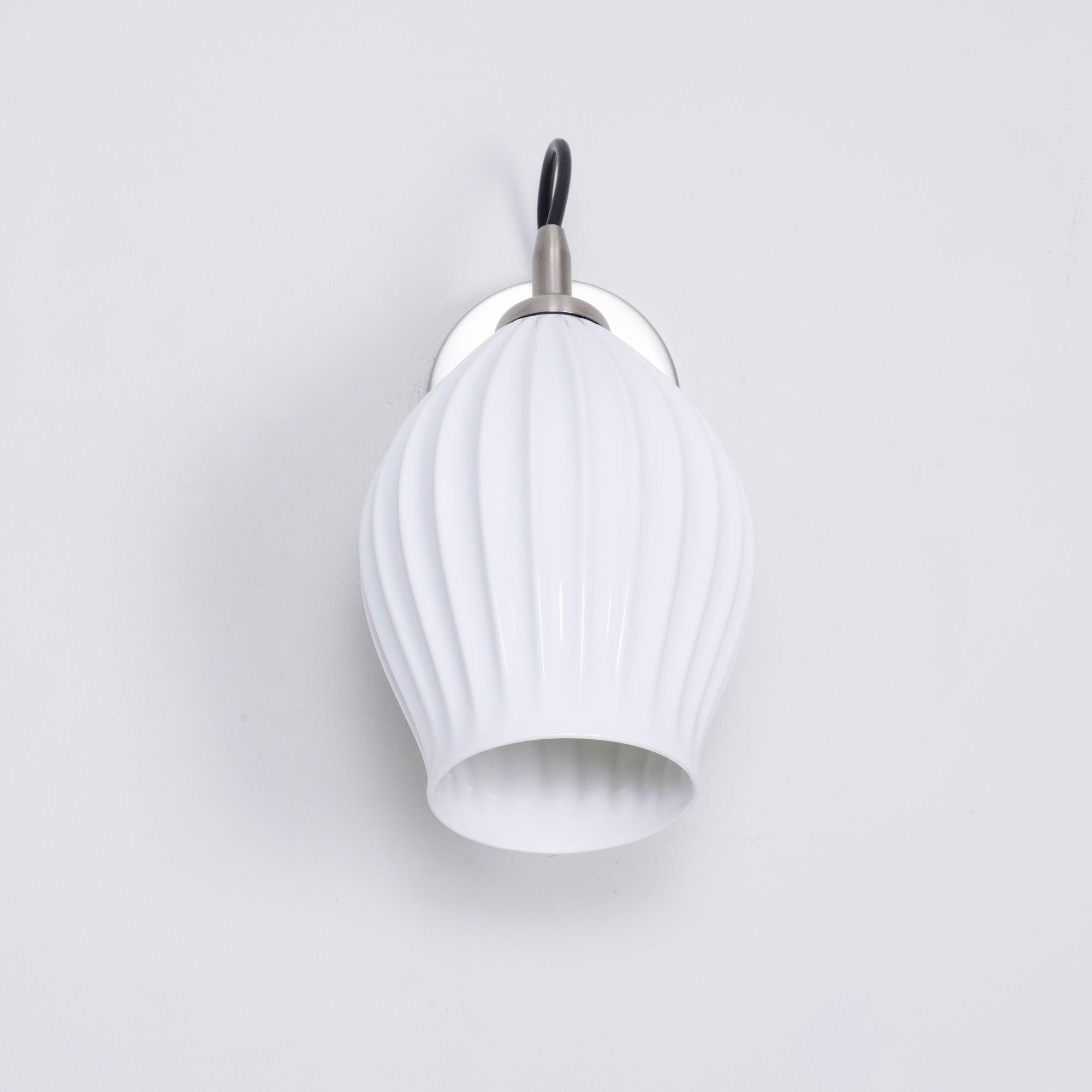 Cream Style Ceramic Ribbed Wall lamp K313