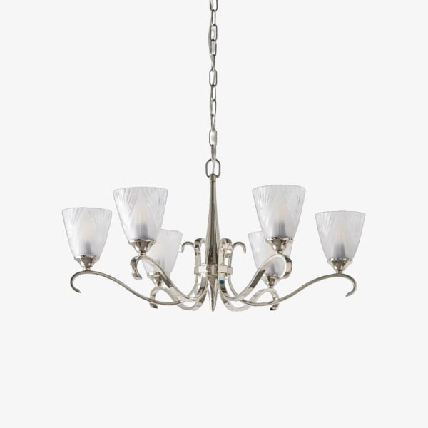Lunetal Multi-Light Chandelier Crystal Accents Brass Finish - Modern Luxury for Dining Room K1895