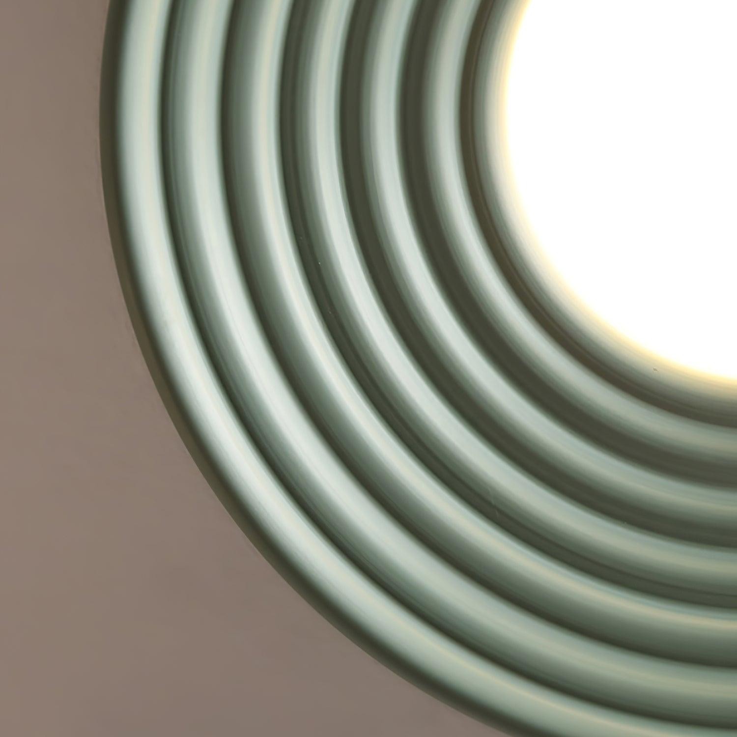 Cream Ribbed Three-color Changing Ceiling Light K337