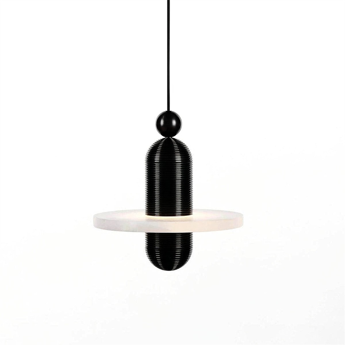 Elegant Disc Alabaster Pendant Light K211