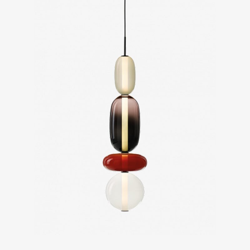 Nordic Art Deco Stained Glass Pendant Light K196