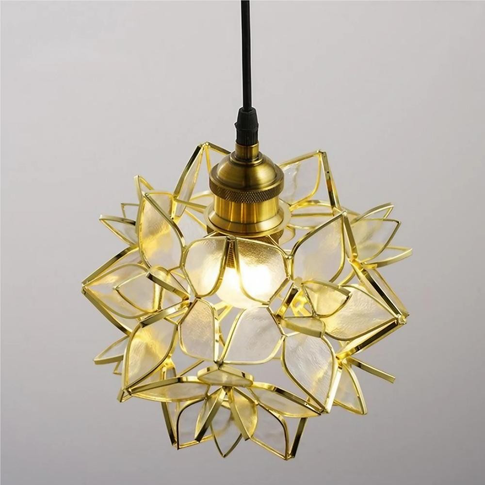 Decorative Hand Blown Flower Glass Pendant Light K29