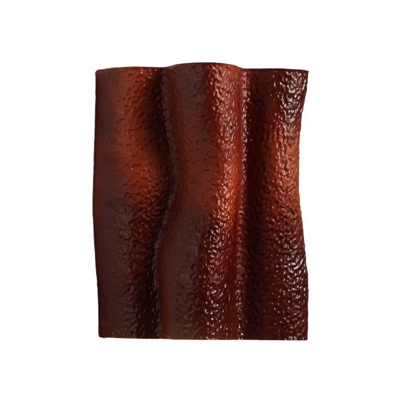 French Folded Resin Ribbed Wall Sconce For Hallway K178
