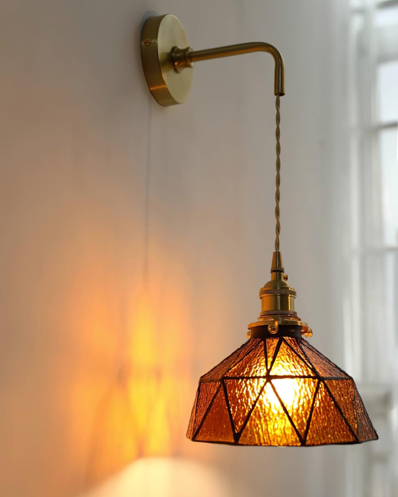 Retro Pastoral Glass Wall Lamp K626