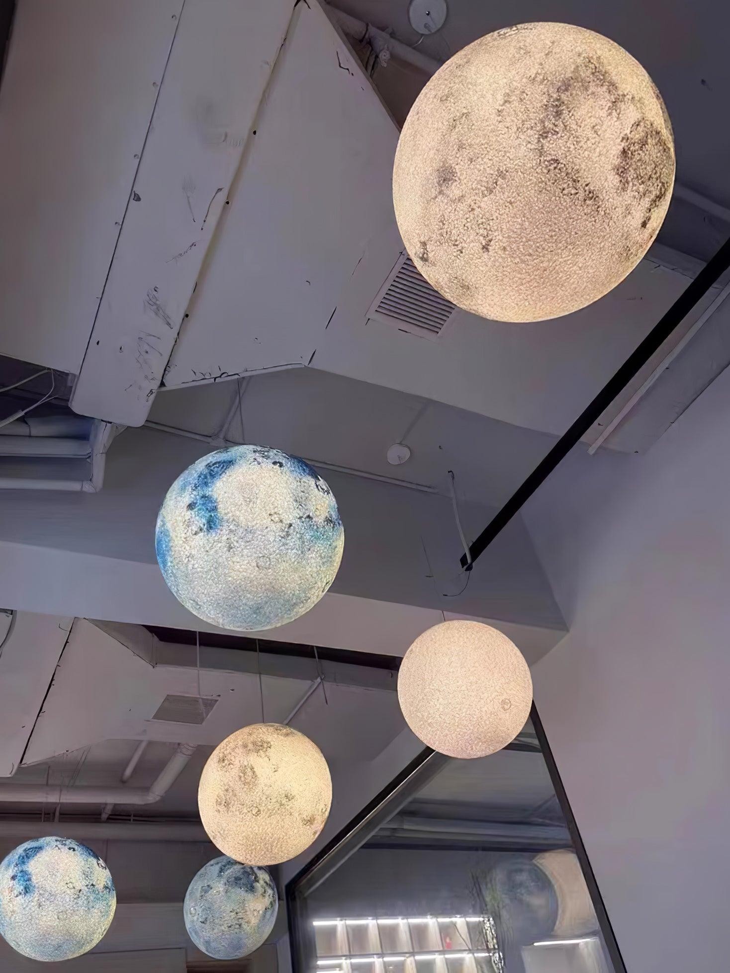 Planetary White Moon Chandelier Suitable For Living Room K215