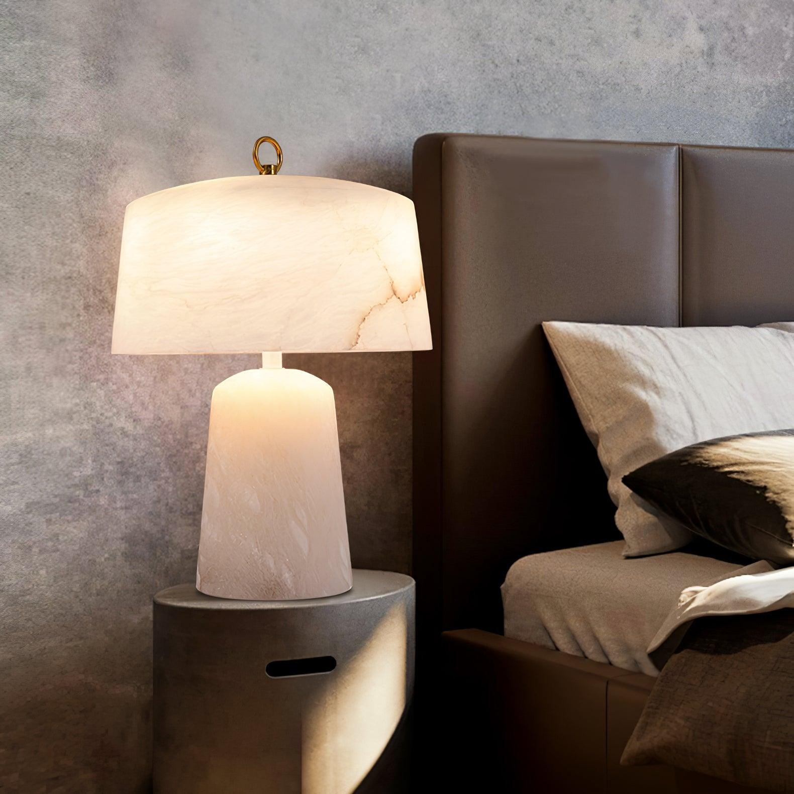 Light Luxury Style Marble Stone Table Lamp K236