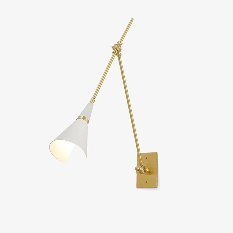 Vintage Metal Adjustable Swing Arm Wall Lamp K850
