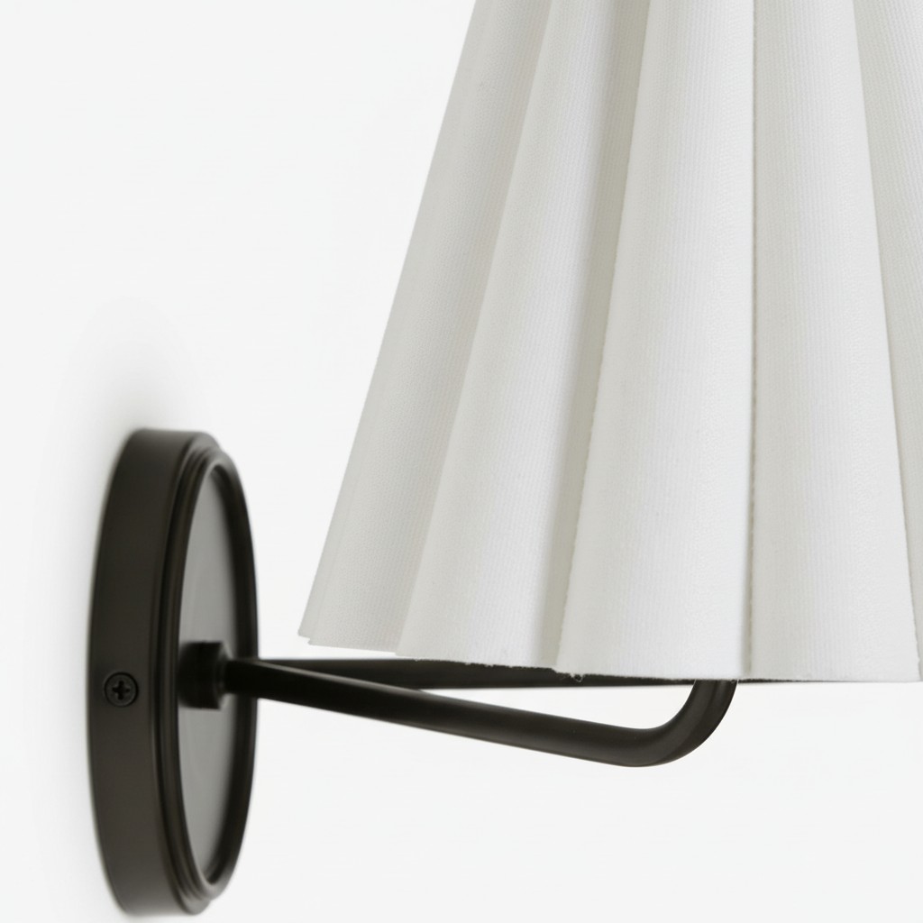 Ruffmeto Modern Pleated Wall Sconce - Decorative Lighting for Interior Spaces K2051