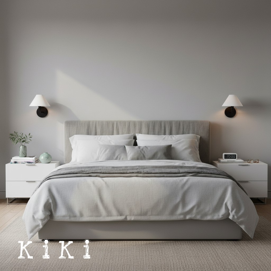 Diora Fabric Metal Wall Sconce – Modern Lighting for Living & Bedroom K1309
