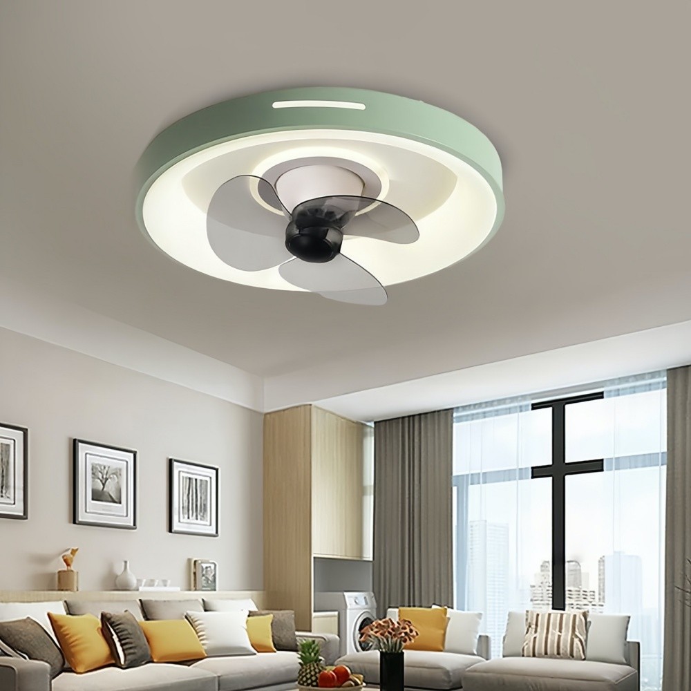 Modern Round Led Slient Ceiling Fan Light K951