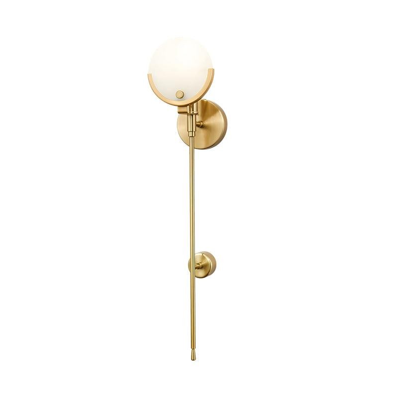 Metal Brass Spherical Bedroom Wall Lamp K247