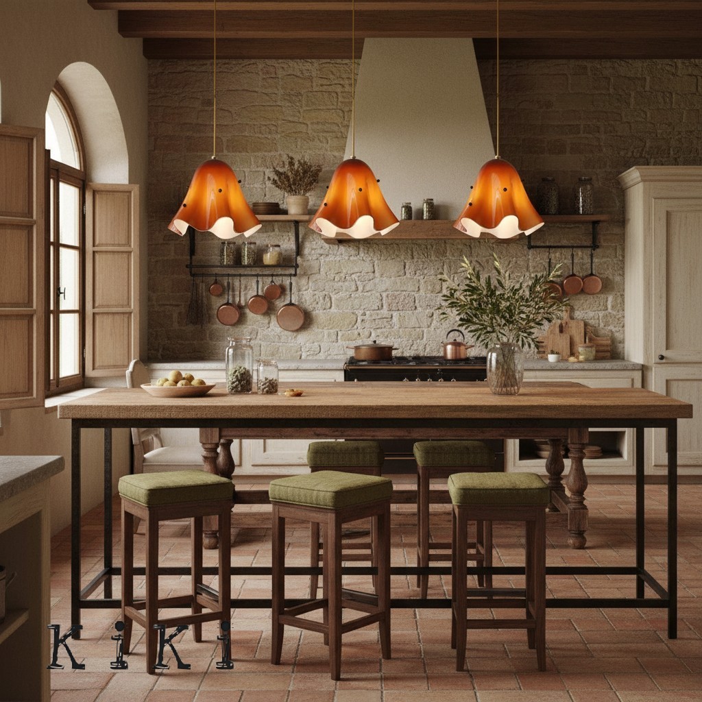 Bellina Vintage Fluted Glass Pendant Light – Mid-century Modern Fazzo  Pendant For Home Decor K897