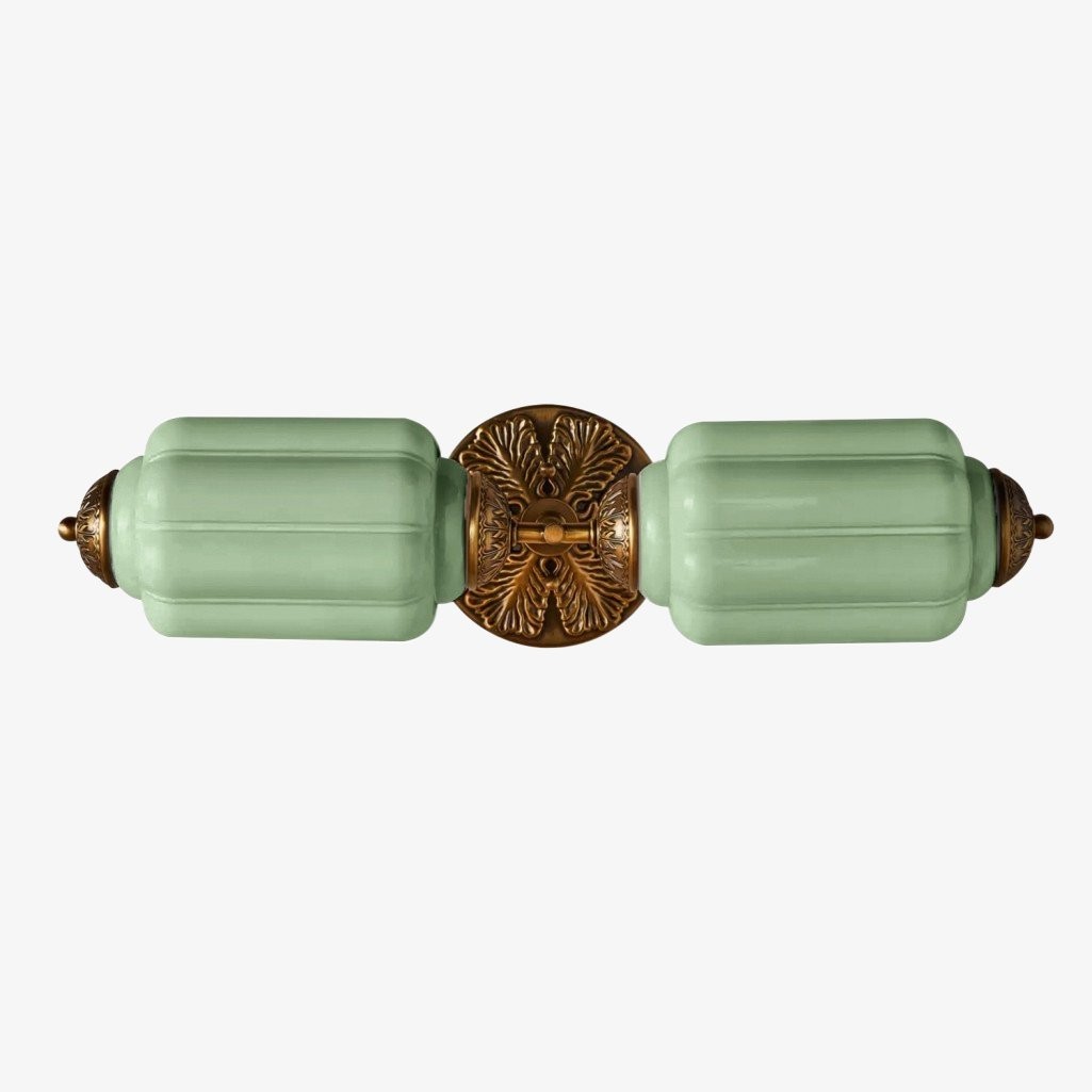 Eloise Elegant Vintage Glass Wall Sconce - Lighting for Bedroom Vanity K1150