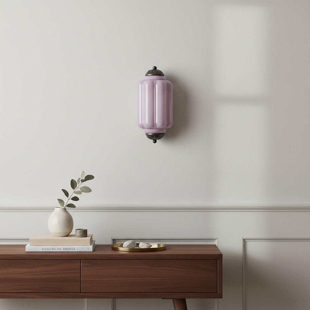 Eloise Long Pumpkin Retro Glass Recessed Wall Lamp K865