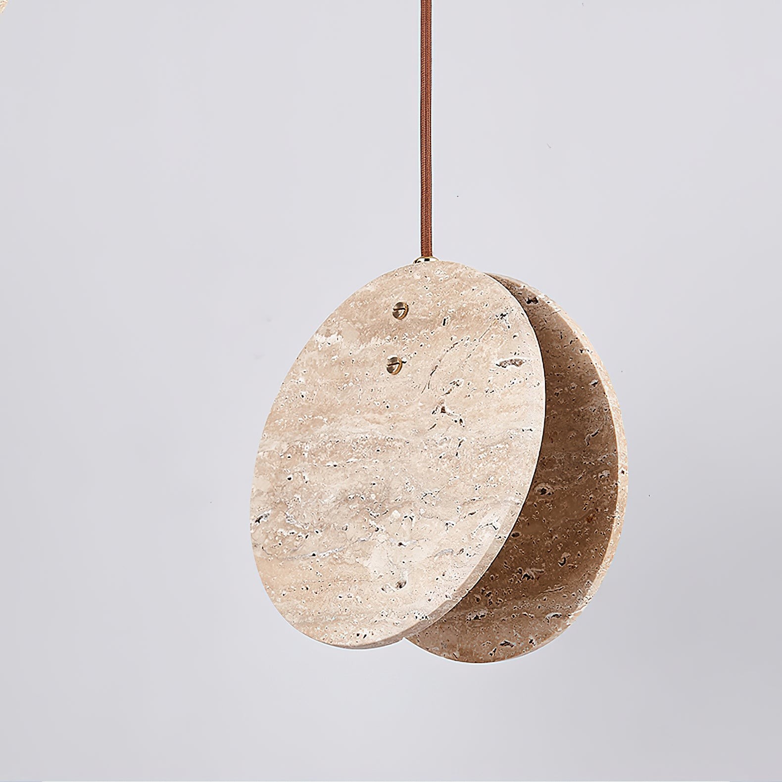 Stone Textured Disc Pendant Light K874