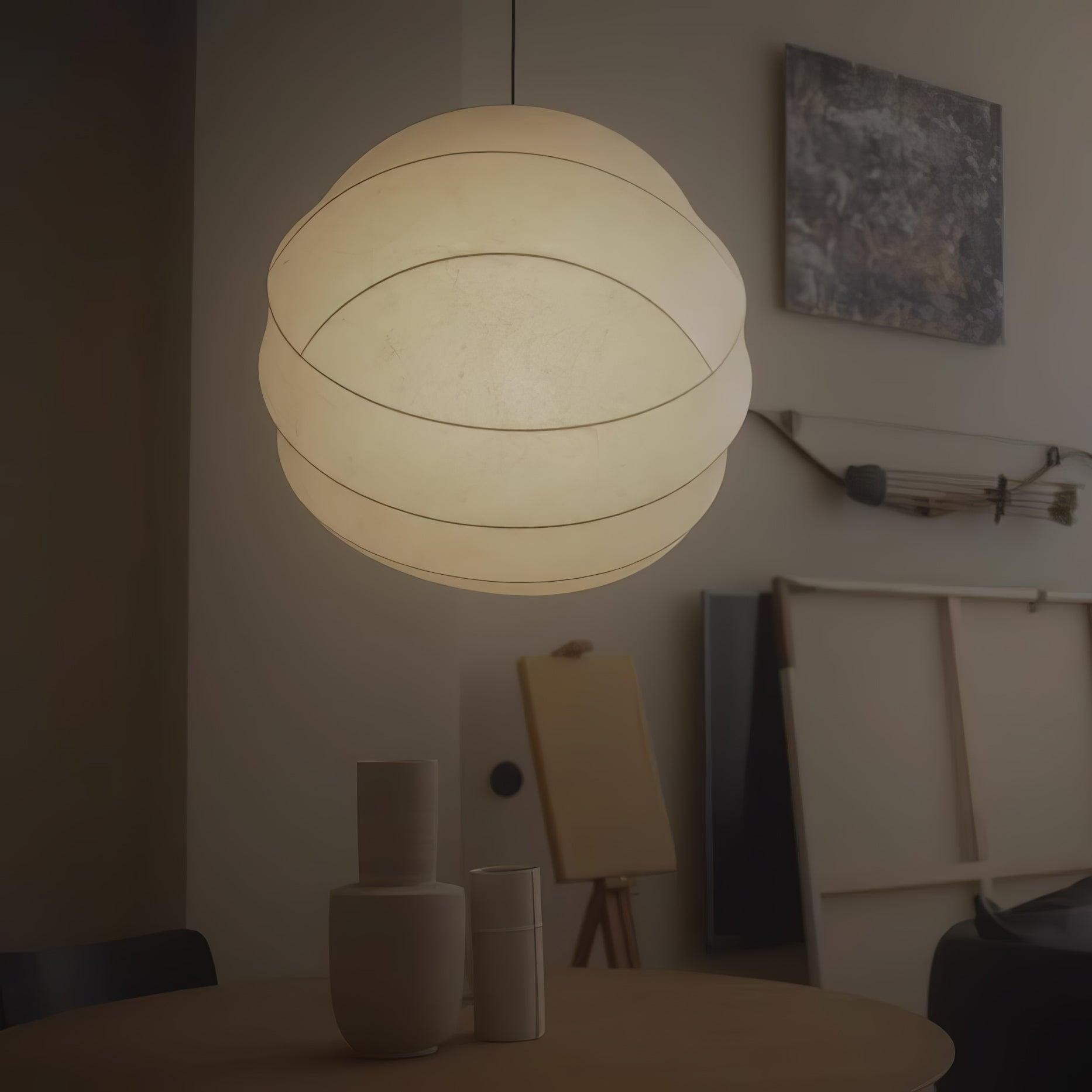 Wabi-Sabi Style Fiber Cocoon Pendant Lamp K732