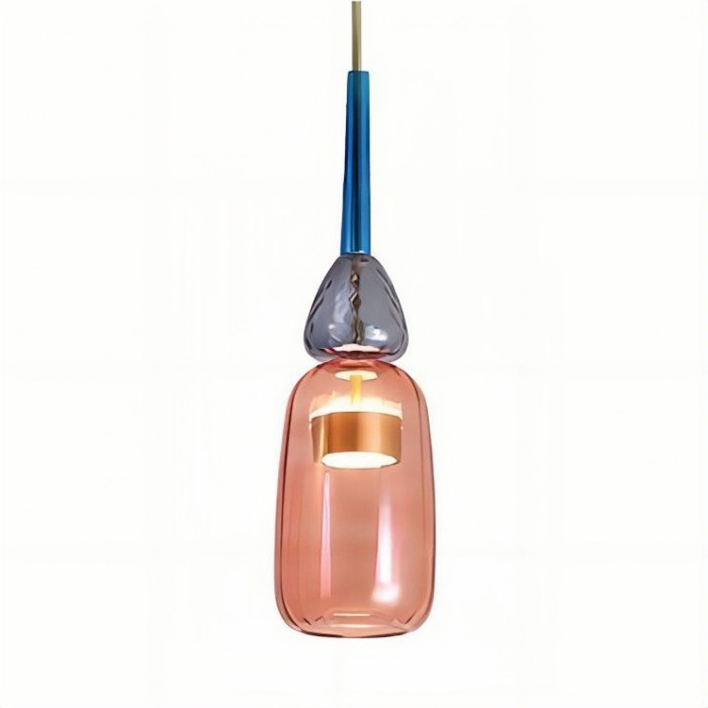 Nordic Macaron Flauti Ribbed Glass Pendant Light K126